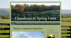 Desktop Screenshot of chambourcinspringfarms.com