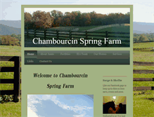 Tablet Screenshot of chambourcinspringfarms.com